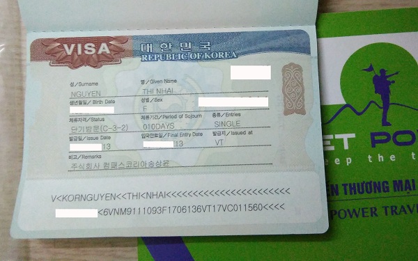Hồ sơ thủ tục xin visa Hàn Quốc