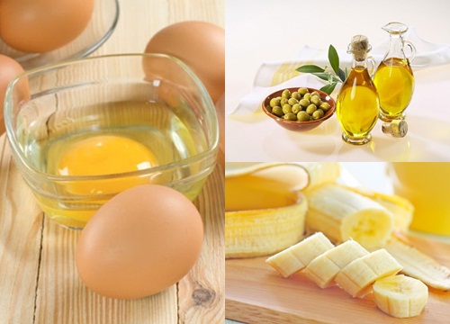Công thức dưỡng da từ Lòng đỏ trứng + dầu oliu + chuối chín