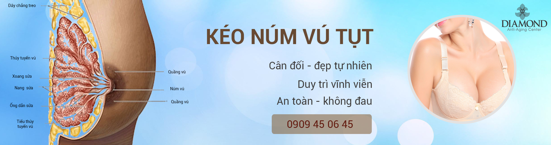 Kéo núm vú bị tụt an toàn hiệu quả nhất Việt Nam