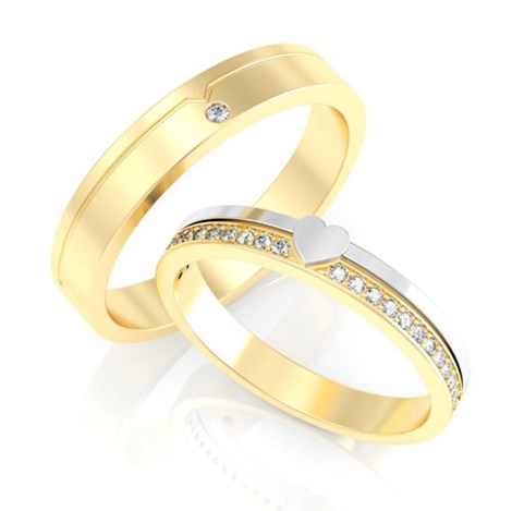 Sự phổ biến của nhẫn cưới vàng và bạch kim
