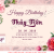 Thiệp Mời Sinh Nhật Online Đẹp Nhất