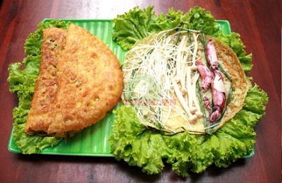 Đi Nha Trang du lịch thưởng thức món bánh xèo mực Nha Trang