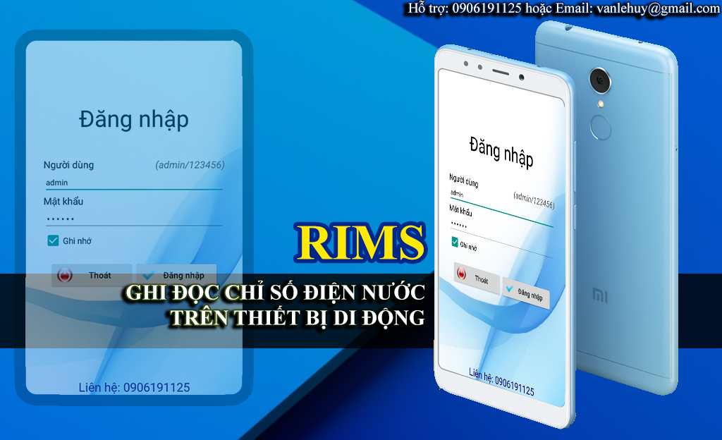RIMS - Ứng dụng ghi đọc chỉ số điện nước trên thiết bị di động (Smartphone)